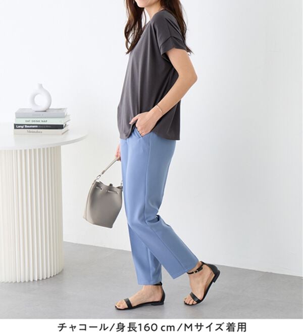 Viola e Viola（ヴィオラ エ ヴィオラ）の「脱普通！すっきり見え大人の上品Ｔシャツ（Tシャツ）」｜詳細画像