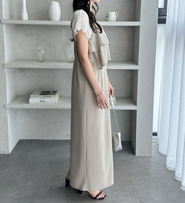 GeeRA（ジーラ）の「フリルキャミワンピース（カットソーワンピース）」｜詳細画像