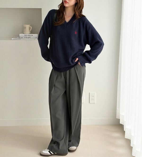 GeeRA（ジーラ）の「【Ｕ．Ｓ．ＰＯＬＯ　ＡＳＳＮ．】Ｖネックニット（ニット・セーター）」｜詳細画像