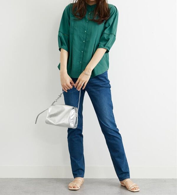 BELLUNA（ベルーナ）の「エアリービンテージ素材タック使いブラウス（ブラウス）」｜詳細画像