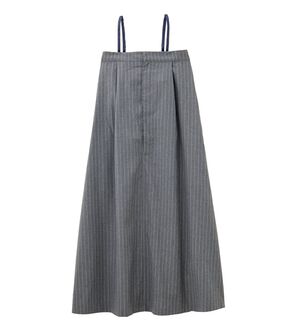 RANAN（ラナン）の「異素材デザインキャミワンピ（その他ワンピース）」｜グレーストライプ／ネイビー