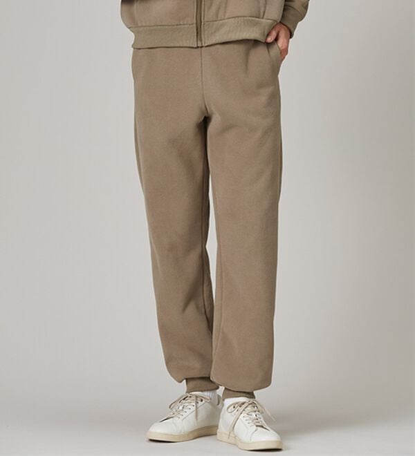 「＜シンプル＆プラス＞裏ボアジョガーパンツ（メンズフルレングスパンツ）」｜詳細画像