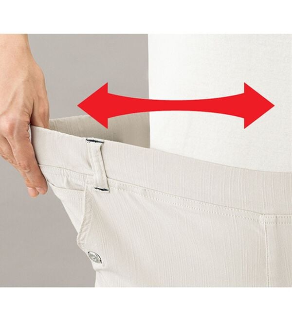 ルフラン（ルフラン）の「【３本組】毎日らくちん夏素材パンツ（フルレングスパンツ）」｜詳細画像