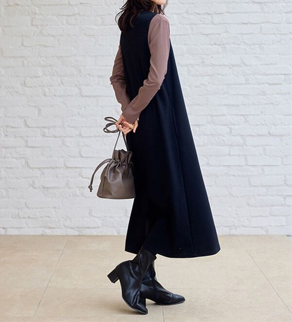 BELLUNA（ベルーナ）の「【選べる衿】肌に優しい綿１００％暖か発熱素材プルオーバー＜ベルホット　コットン＞（カットソー）」｜詳細画像