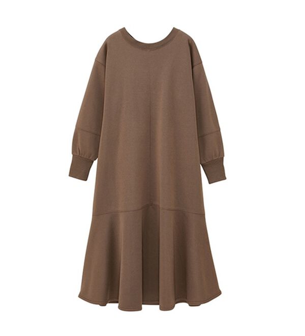 GeeRA（ジーラ）の「前後２ＷＡＹマーメイド裏起毛ワンピース（カットソーワンピース）」｜詳細画像