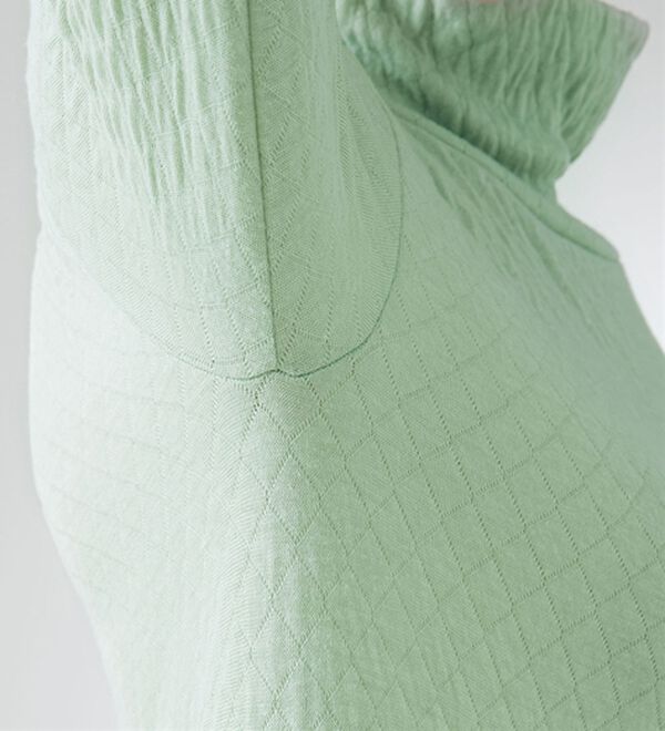 「【３色組】すごくのび～る綿混ふっくら編みタートル（肌着・インナーウェア）」｜詳細画像