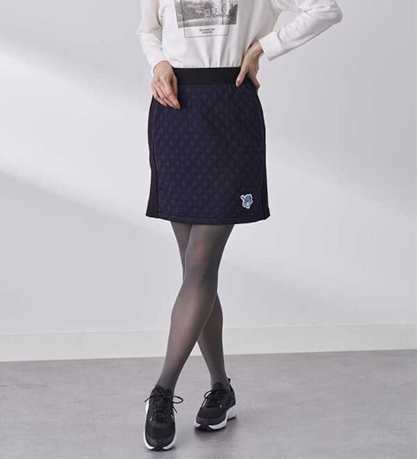 BELLUNA（ベルーナ）の「【タキシードサム】リブ切替キルト風スカート（ミニスカート）」｜詳細画像