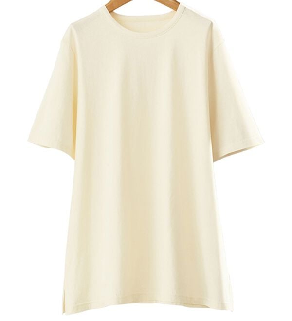 BELLUNA（ベルーナ）の「【５枚組】汗ジミ対策強撚綿１００％Ｔシャツ（Tシャツ）」｜詳細画像