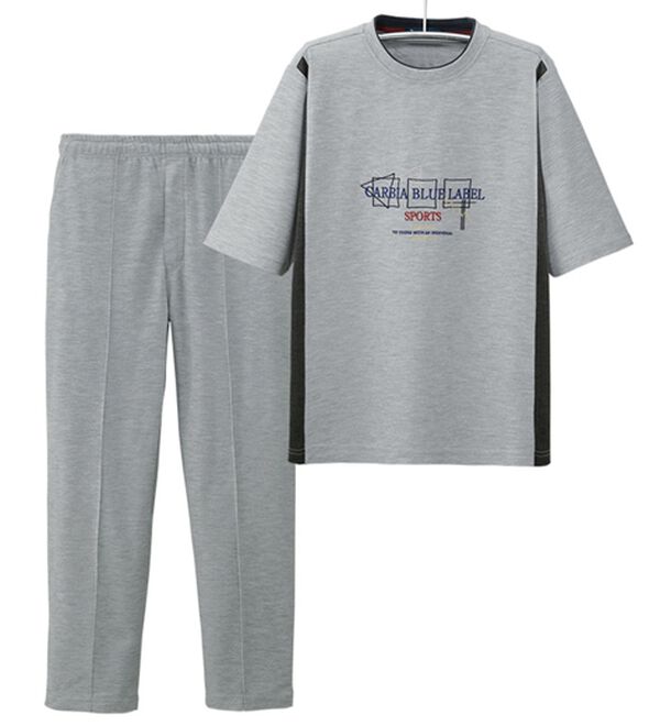 「＜カルビア＞夏素材で快適！毎日活躍切替デザインホームスーツ（メンズルームウェア）」｜グレークルー