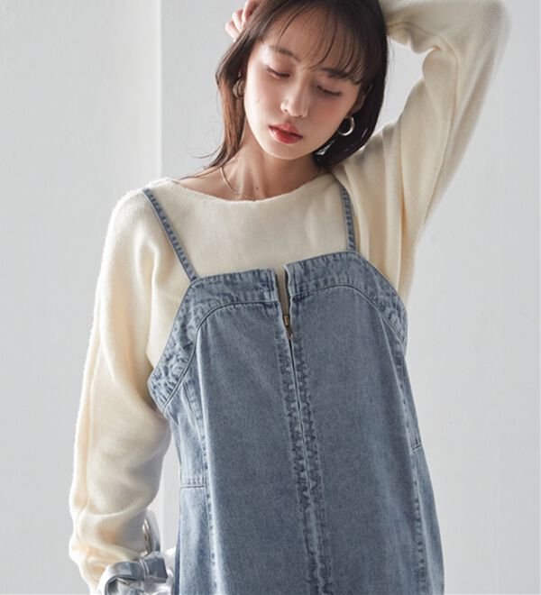 RANAN（ラナン）の「フロントジップデニムジャンスカ（その他ワンピース）」｜詳細画像