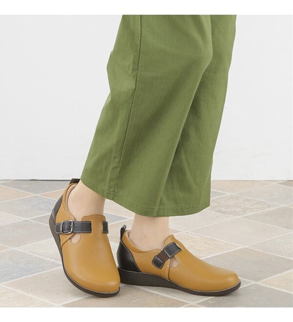 ルフラン（ルフラン）の「メディフィット　５Ｅ配色ベルト使いスリッポン（スリッポン）」｜詳細画像