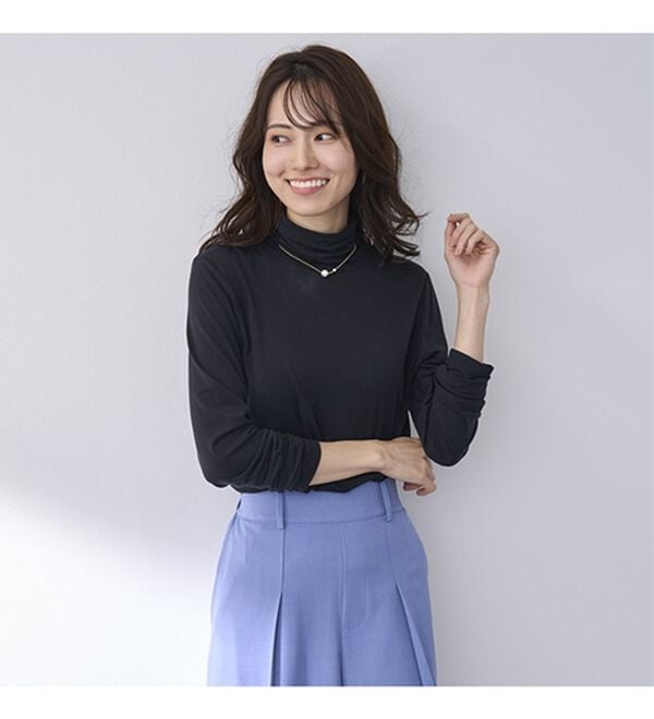 BELLUNA（ベルーナ）の「なめらかテンセル（ＴＭ）繊維ストレッチプルオーバー（カットソー）」｜詳細画像