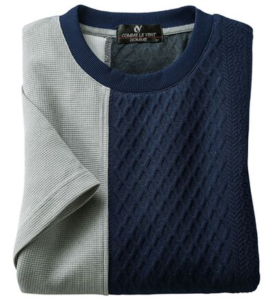 「１枚で決まる！こだわり異素材切替Ｔシャツ（メンズＴシャツ）」