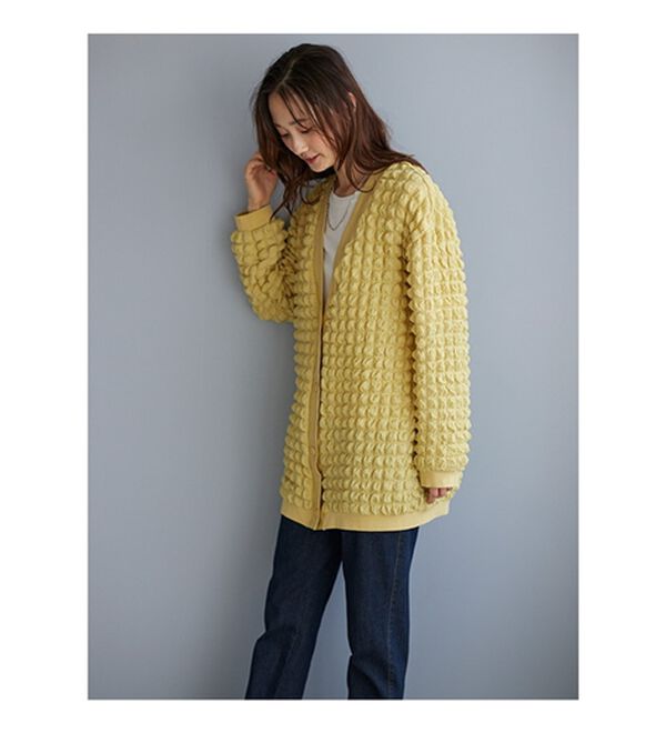 BELLUNA（ベルーナ）の「ポコポコが可愛いゆったりポップコーンカーディガン（その他カーディガン）」｜詳細画像