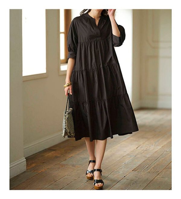 BELLUNA（ベルーナ）の「快適！はっ水加工ティアードワンピース（その他ワンピース）」｜詳細画像