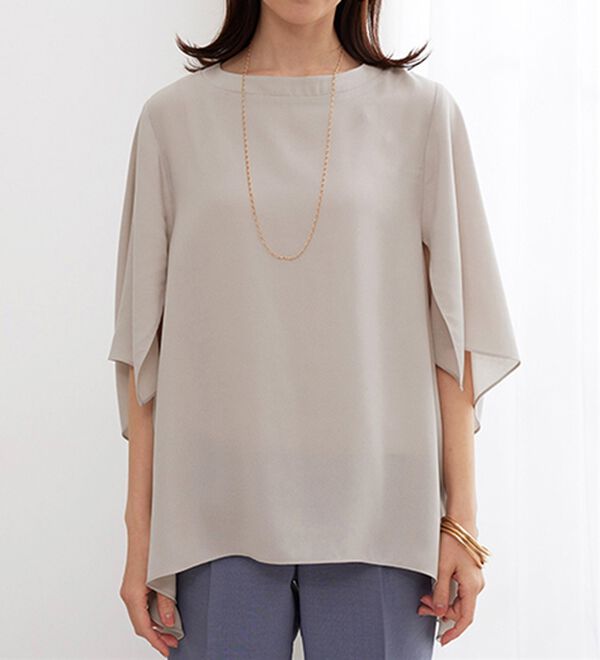 BELLUNA（ベルーナ）の「ＵＶ対策！涼やかケープ風ブラウス（ブラウス）」｜詳細画像