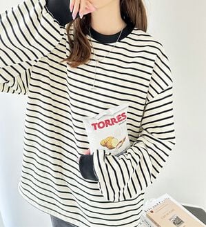 裾ドロストボーダーロンT - ベルーナ【公式】