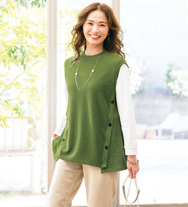 ルフラン（ルフラン）の「【６点セット】重ねて即着映え！ベスト＆トップス６点セット（アンサンブル）」｜詳細画像