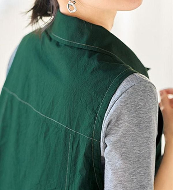 BELLUNA（ベルーナ）の「ナチュラルクールな綿１００％ロングジレ（ジレ）」｜詳細画像