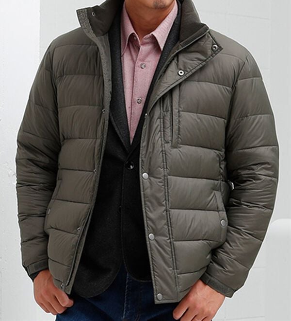 「洗えて暖か　快適品質カスタムジャケット（メンズジャケット）」｜カーキ