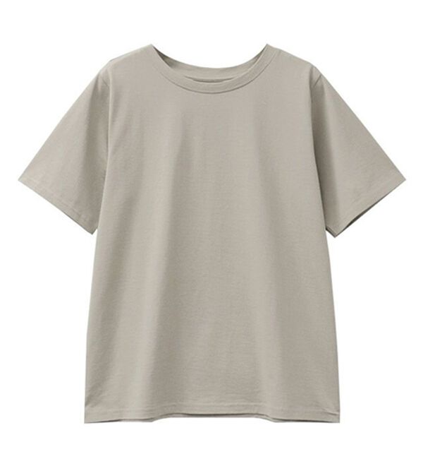 Pierrot（ピエロ）の「【選べるネック】シルケットコットンＴシャツ（Tシャツ）」｜詳細画像