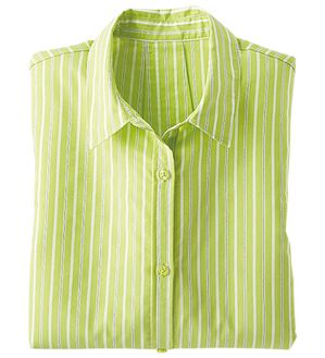 BELLUNA（ベルーナ）の「＜ＳＯＬＯＴＥＸ（Ｒ）＞ストレッチビッグシャツ（シャツ）」｜イエローストライプ