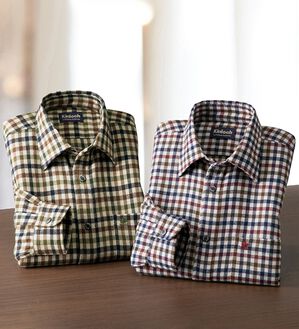 「【２色組】＜キンロック　アンダーソン＞ふっくら両面起毛らくらくシャツ（メンズシャツ）」｜2色組