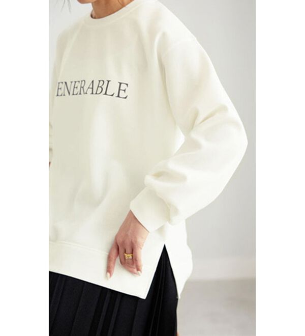 BELLUNA（ベルーナ）の「ロゴプリントダンボールプルオーバー（カットソー）」｜詳細画像