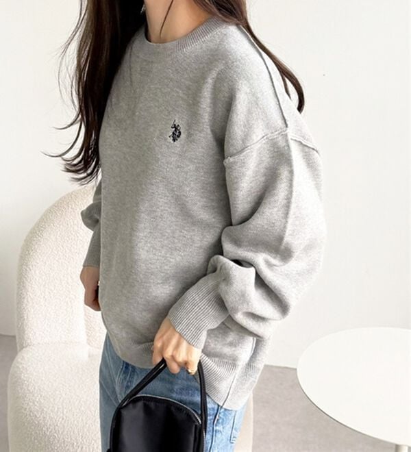 GeeRA（ジーラ）の「【U.S. POLO ASSN.】スウェットライクニット（ニット・セーター）」｜詳細画像
