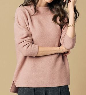 VINNO（ヴィノ）の「日本製＜ホールガーメント＞カシミヤ混ラメハイネックニット（ニット・セーター）」｜詳細画像