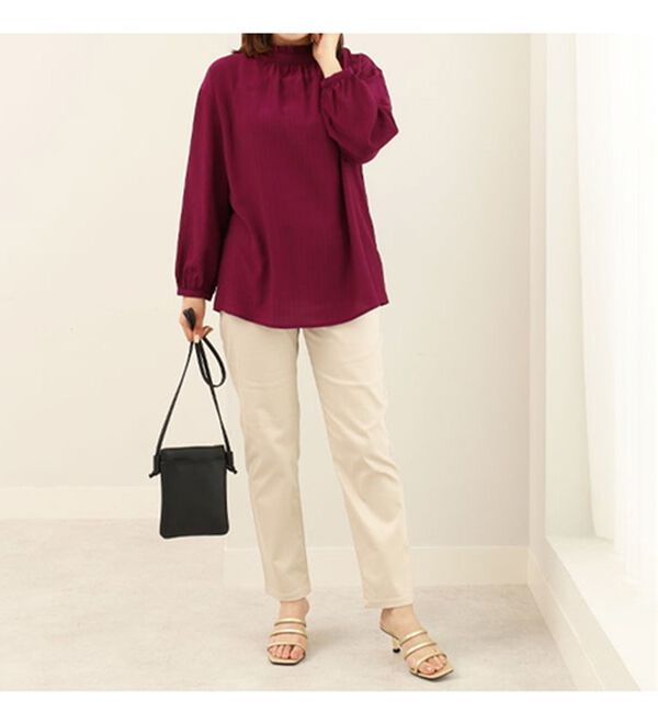 BELLUNA（ベルーナ）の「衿フリルデザインブラウス（ブラウス）」｜詳細画像