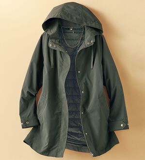 BELLUNA（ベルーナ）の「中わたベスト付３ＷＡＹマウンテンパーカー（ハーフコート）」｜詳細画像