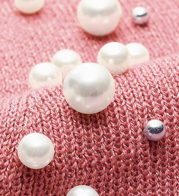 BELLUNA（ベルーナ）の「パール付ラメ入りドルマンニットプルオーバー（ニット・セーター）」｜詳細画像