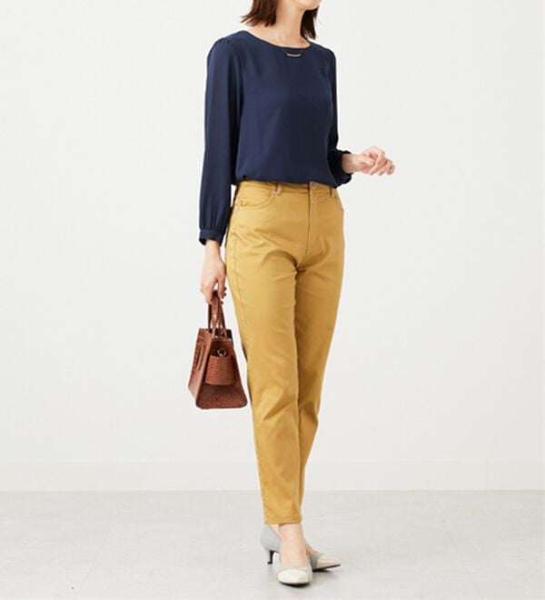 BELLUNA（ベルーナ）の「ジョーゼット素材裾ティアードブラウス（ブラウス）」｜詳細画像