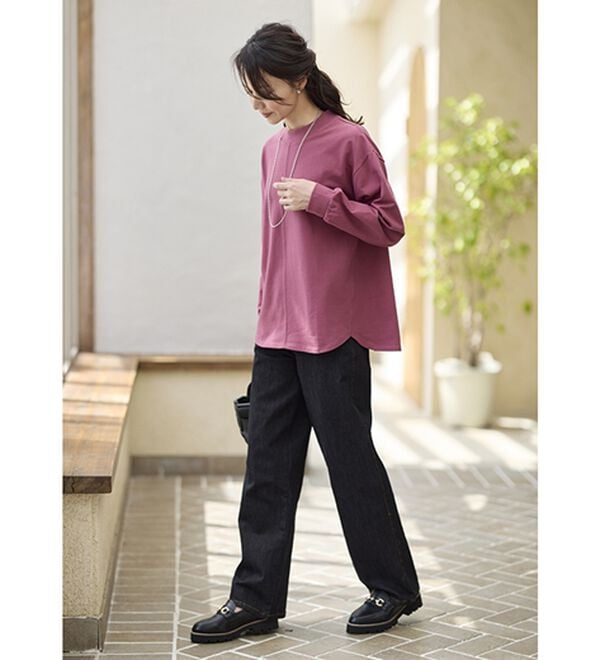 BELLUNA（ベルーナ）の「【２枚セット】大人カジュアルプルオーバー（カットソー）」｜詳細画像