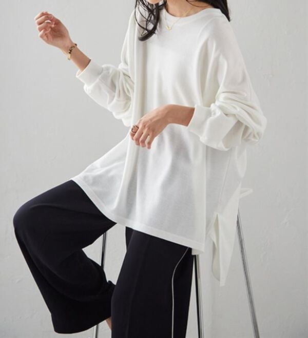 RANAN（ラナン）の「オーバーサイズスウェットＴ（カットソー）」｜詳細画像