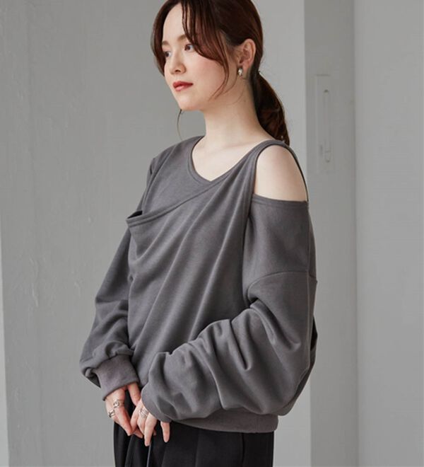 RANAN（ラナン）の「レイヤードデザインスウェット（トレーナー・スウェット）」｜詳細画像