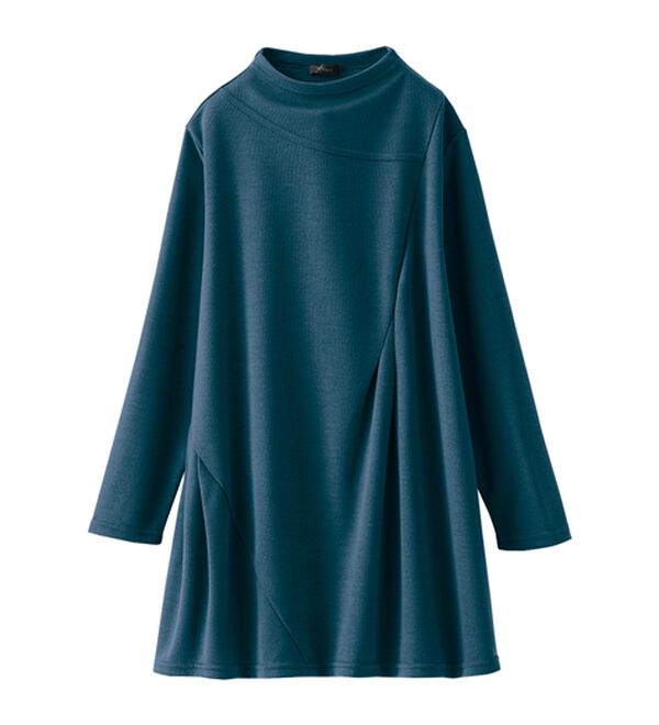 BELLUNA（ベルーナ）の「ボトルネック切替デザインチュニック（チュニック）」｜詳細画像