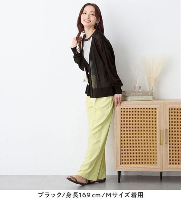 Viola e Viola（ヴィオラ エ ヴィオラ）の「Ｖネックサマーニットカーディガン（ニットカーディガン）」｜詳細画像