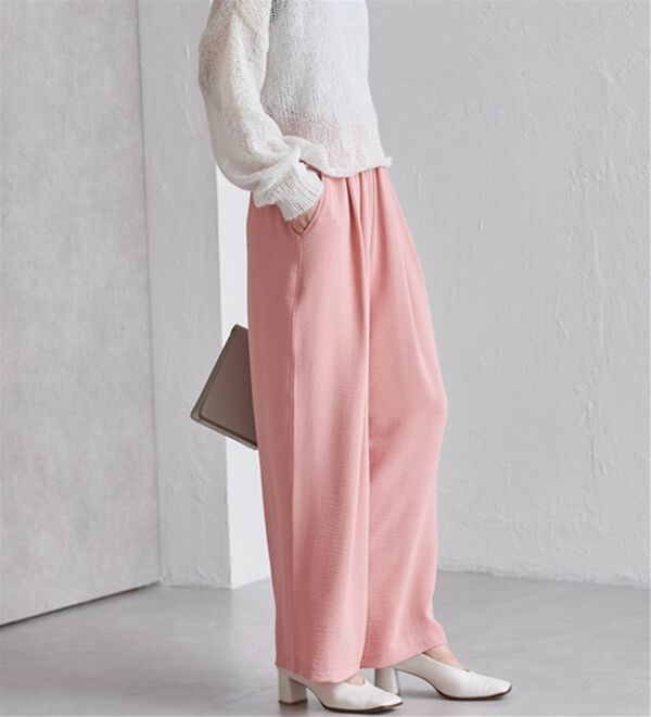 RANAN（ラナン）の「ひんやり！リラックスタックワイドパンツ（ワイドパンツ・ガウチョ）」｜詳細画像