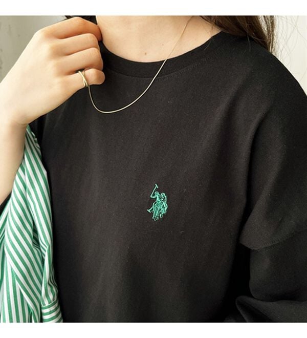 GeeRA（ジーラ）の「【Ｕ．Ｓ．ＰＯＬＯ ＡＳＳＮ】オーバーサイズ刺しゅうロンＴ（カットソー）」｜詳細画像
