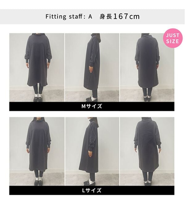 BELLUNA（ベルーナ）の「あったかキレイ！大人のこだわりワンピース（カットソーワンピース）」｜詳細画像