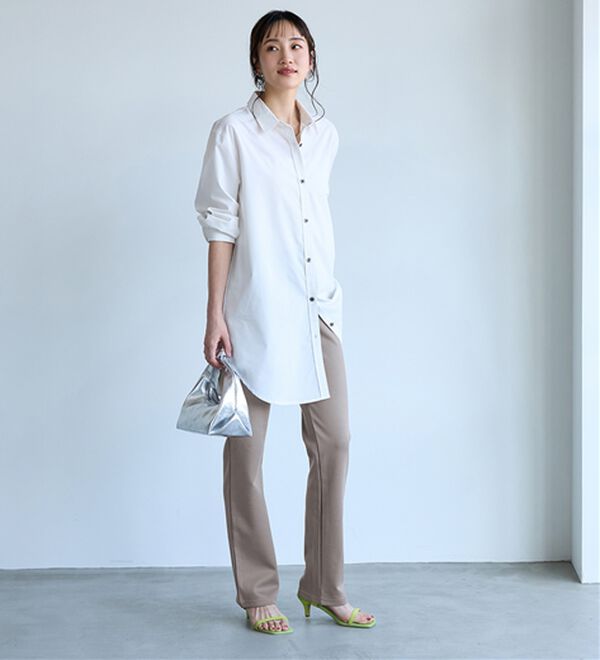 BELLUNA（ベルーナ）の「【選べる股下】ジャストフィットらくらくパンツ（フルレングスパンツ）」｜詳細画像