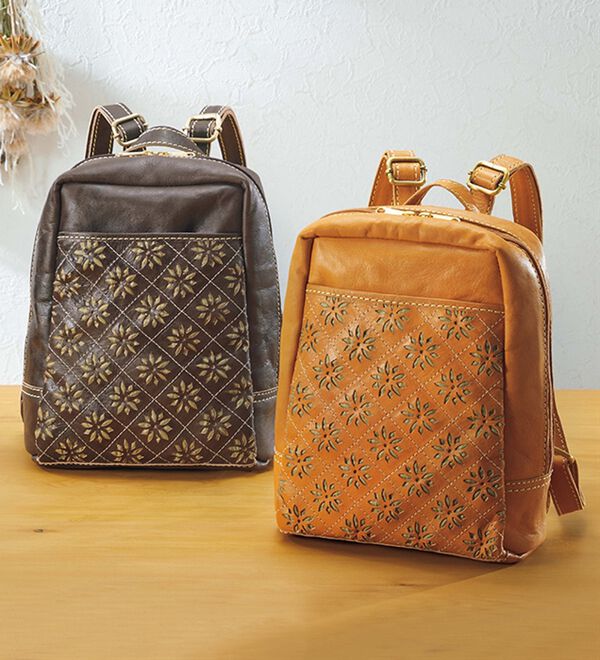 ルフラン（ルフラン）の「ズッケロ　花柄カットワークリュック（リュック）」｜詳細画像