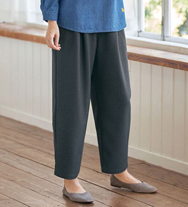 BELLUNA（ベルーナ）の「ウールタッチゆったりパンツ（フルレングスパンツ）」｜詳細画像