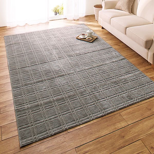 「日本製抗菌カットループパイルカーペット（カーペット）」｜グレー