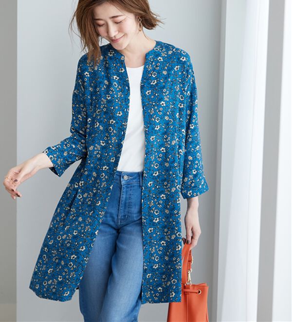 BELLUNA（ベルーナ）の「【接触冷感】レーヨン素材ウエストタック使いワンピース（その他ワンピース）」｜詳細画像