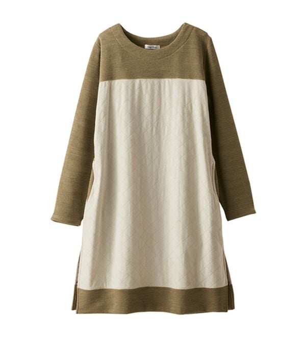 BELLUNA（ベルーナ）の「【Ｌａｇｒｉｌｕａ】異素材切替キルトステッチ風チュニック（チュニック）」｜詳細画像