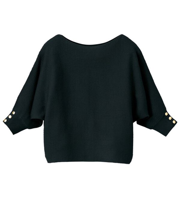 GeeRA（ジーラ）の「袖ボタン付ドルマンニットトップス（ニット・セーター）」｜詳細画像