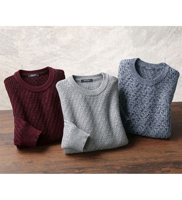 「ニット好きも喜ぶ！大満足セーター（メンズニット・セーター）」｜詳細画像